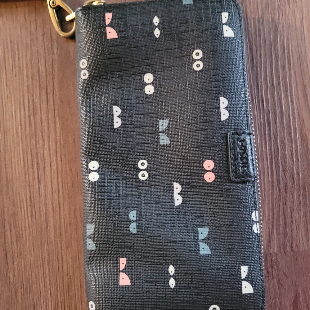 Black Fossil Wallet